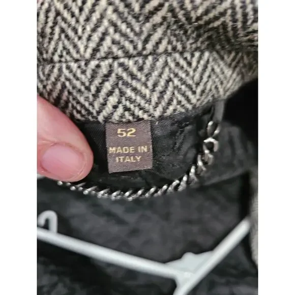 Burberry Men's Black Wool Tweed Suit Blazer Suit Jacket Size 52 - Picture 10 of 10